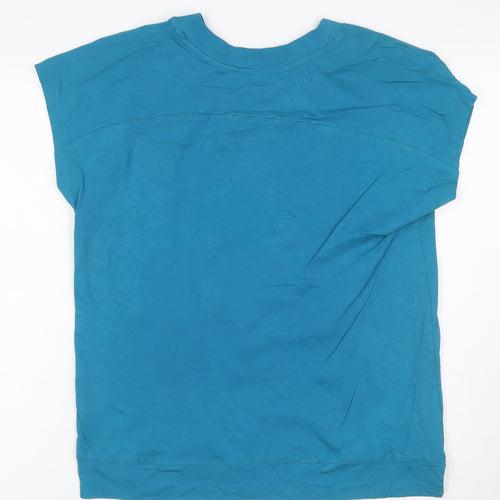 Next Womens Blue Basic Cotton T-Shirt Size S