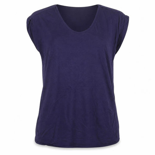 New Look Maternity Purple Cotton Basic T-Shirt Size 12