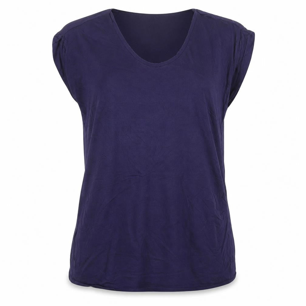 New Look Maternity Purple Cotton Basic T-Shirt Size 12