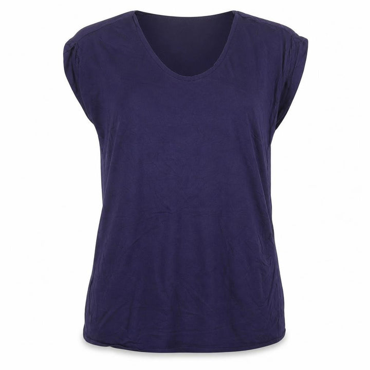 New Look Maternity Purple Cotton Basic T-Shirt Size 12