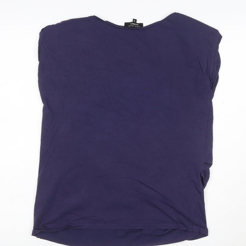 New Look Maternity Purple Cotton Basic T-Shirt Size 12