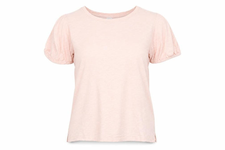 John Lewis Women Pink Cotton Puff Short Sleeve T-Shirt Size 10