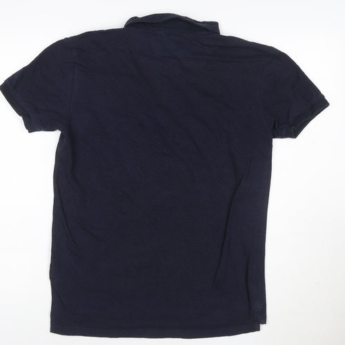 Le Shark Men's Blue Small Polo Shirt Button Down Classic Logo