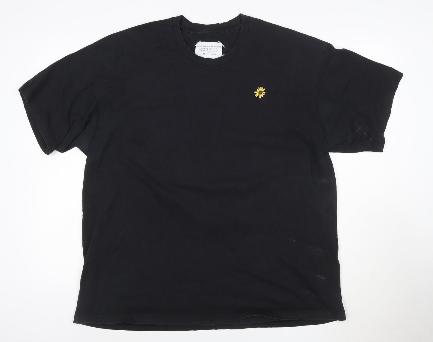 Adidas Mens Black XL Graphic Print Cotton T-Shirt