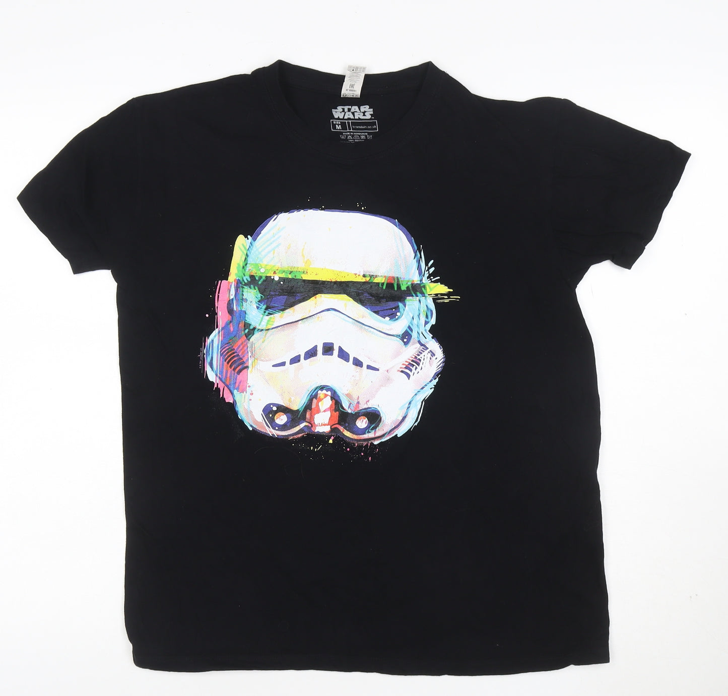 Star Wars Men's Black Stormtrooper Graphic Cotton T-Shirt Size M
