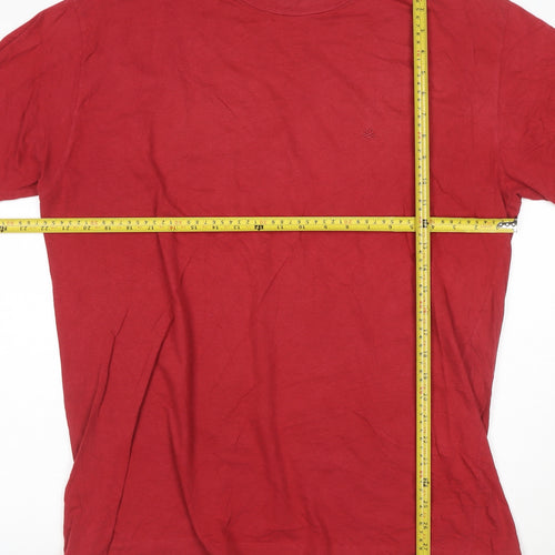 United Colors of Benetton Mens Red XL Cotton Crew Neck T-Shirt