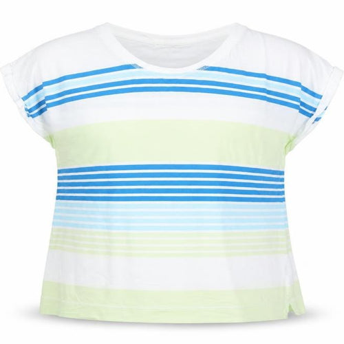 Marks and Spencer Women’s Multicoloured Striped Cotton T-Shirt Size 18