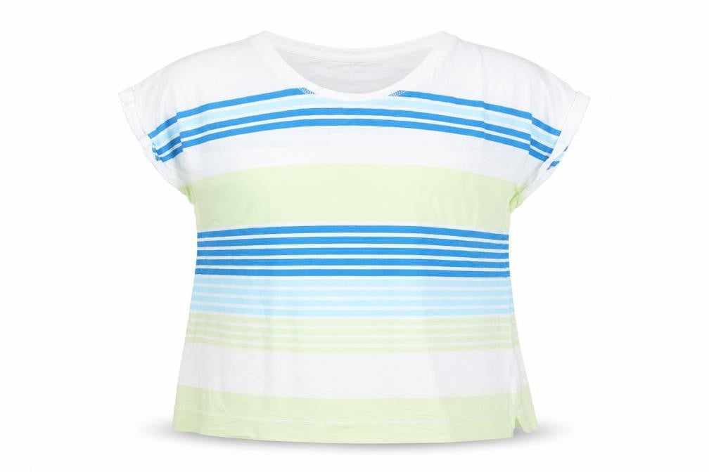 Marks and Spencer Women’s Multicoloured Striped Cotton T-Shirt Size 18