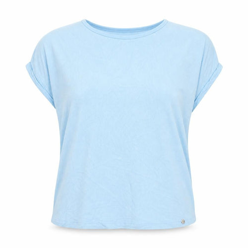 Gollehaug Women’s Blue Cotton Elastane Short Sleeve T-Shirt Size 14