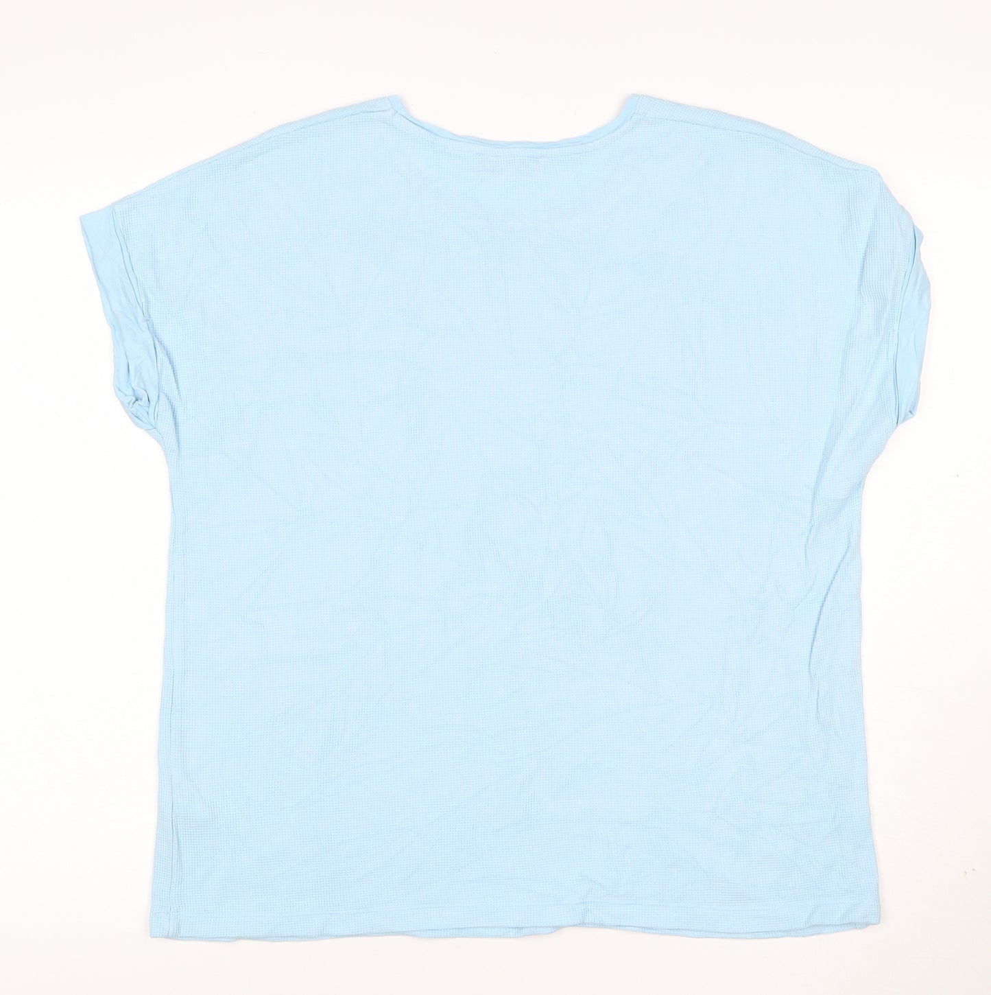 Gollehaug Women’s Blue Cotton Elastane Short Sleeve T-Shirt Size 14