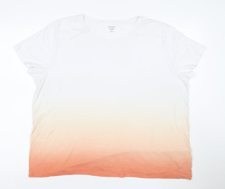 Marks and Spencer Women's Multicoloured Size 20 Relaxed Crew Neck T-Shirt