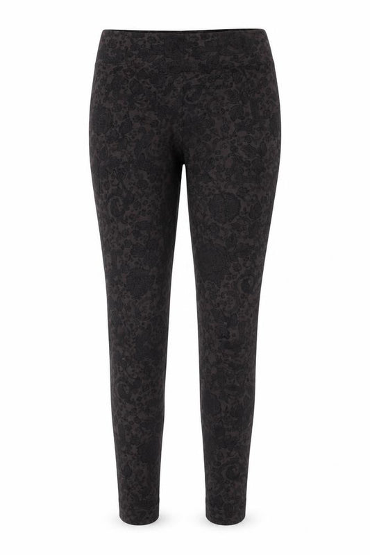 Marks and Spencer Women’s Black Floral Stretch Leggings Size 10 Long