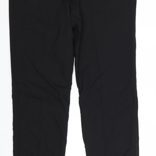 Marks and Spencer Men's Black Regular Fit Wool Blend Dress Pants 36W 29L