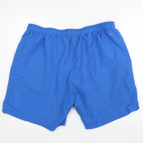 Adidas Mens Blue 2XL Athletic Climalite Sport Essentials Shorts