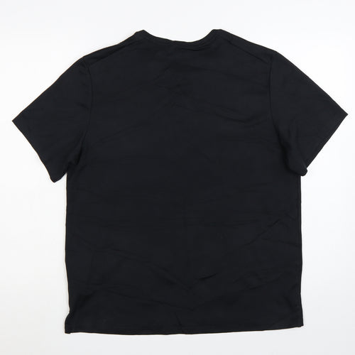 Nike Men's Black Dri-FIT Running T-Shirt Size M Lightweight Gym Top