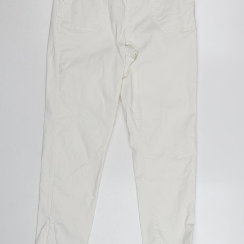 Marks and Spencer Women's Ivory Tapered Jeans Size 10 Regular Fit
