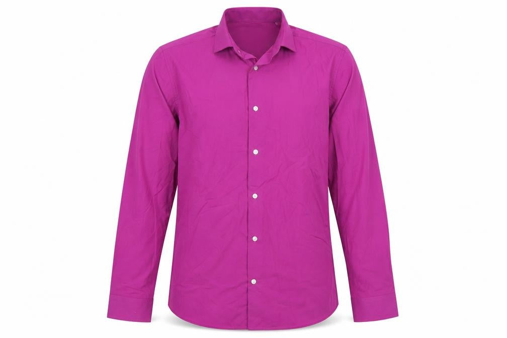 Next Men's Pink Slim Fit Long Sleeve Dress Shirt 14.5in Collar