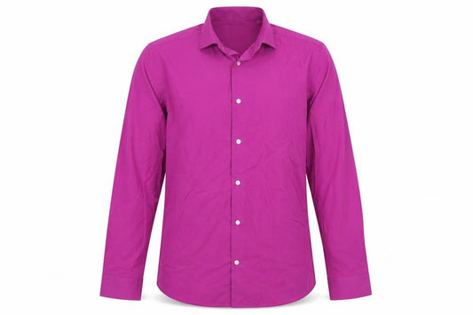 Next Men's Pink Slim Fit Long Sleeve Dress Shirt 14.5in Collar
