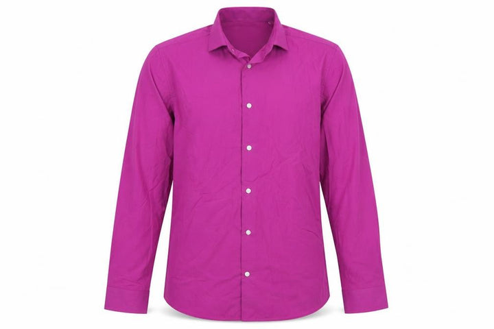Next Men's Pink Slim Fit Long Sleeve Dress Shirt 14.5in Collar