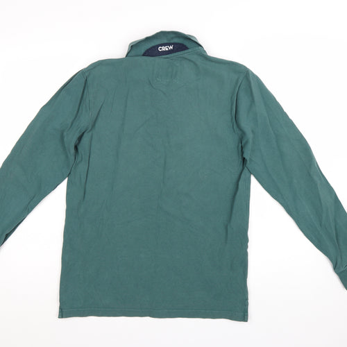 Crew Clothing Company Men’s Green Long Sleeve Polo Shirt Size S