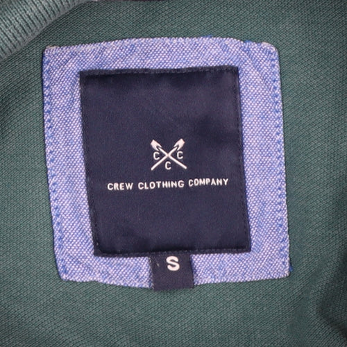 Crew Clothing Company Men’s Green Long Sleeve Polo Shirt Size S