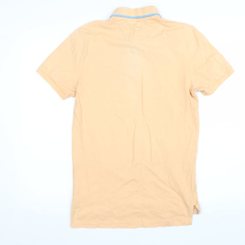 U.S. Polo Assn. Men's Beige Stretch Cotton Short Sleeve Polo Shirt Size S
