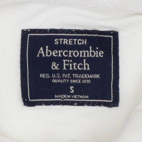 Abercrombie & Fitch Men’s White Slim Fit Polo Shirt Size S