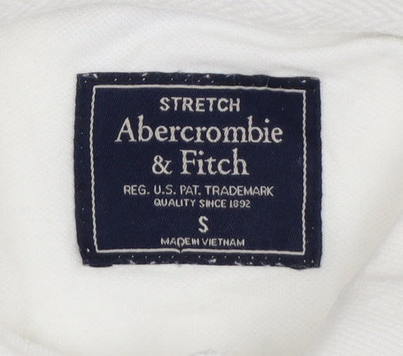 Abercrombie & Fitch Men’s White Slim Fit Polo Shirt Size S