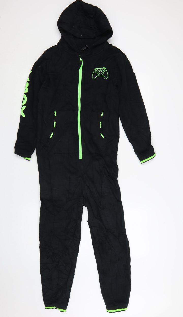 Next Boys Black Xbox Hooded One Piece Pyjamas - 10 Years