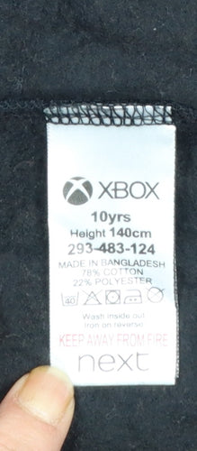 Next Boys Black Xbox Hooded One Piece Pyjamas - 10 Years