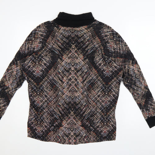 Karen Millen Womens Black Wool Roll Neck Long Sleeve Jumper L