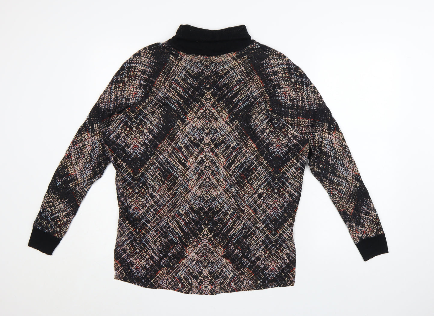 Karen Millen Womens Black Wool Roll Neck Long Sleeve Jumper L