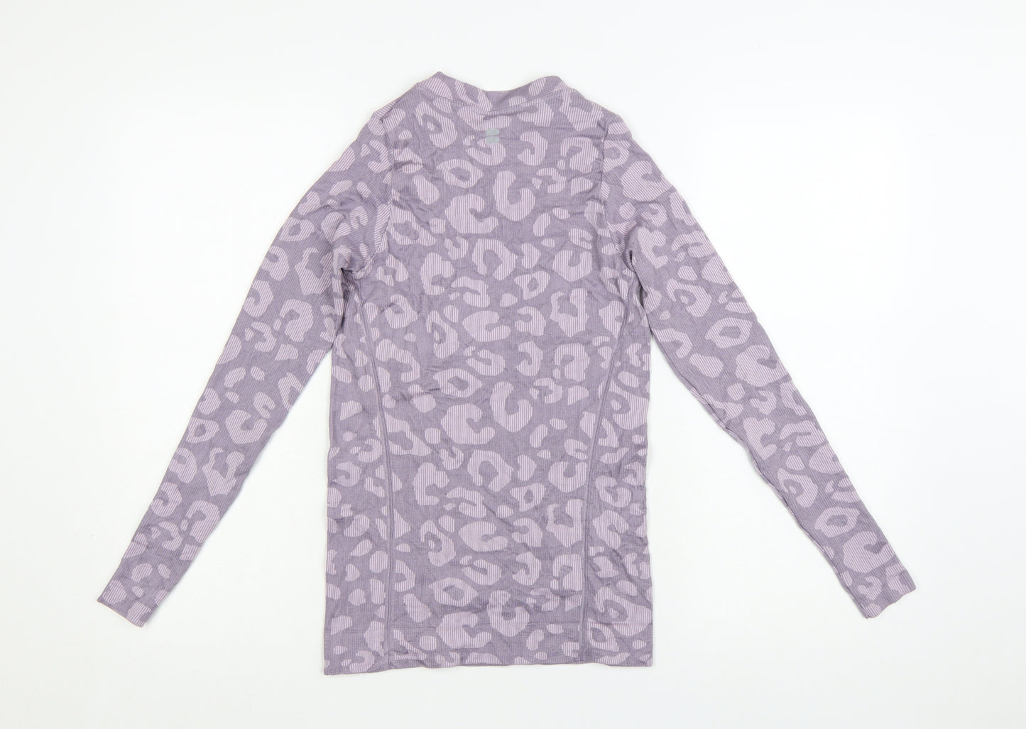 Sweaty Betty Womens Purple Animal Print Long Sleeve XS Active Top