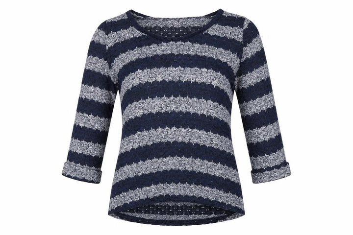 New Look Women’s Blue Striped Knit Pullover Jumper Size 8
