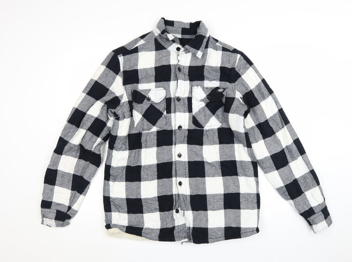 Dickies Men's Black Check Flannel Shirt Jacket Size Small
