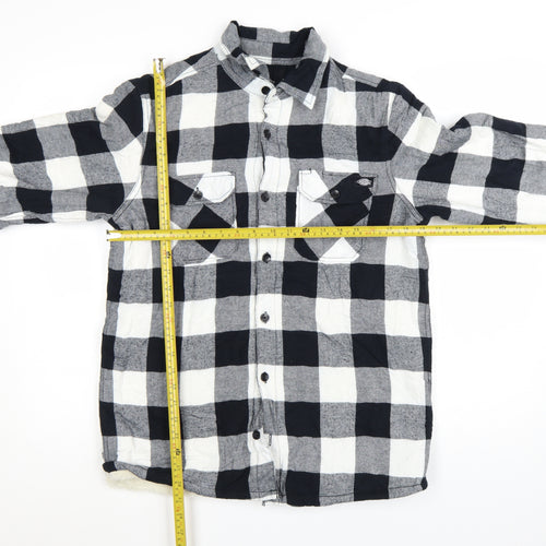 Dickies Men's Black Check Flannel Shirt Jacket Size Small
