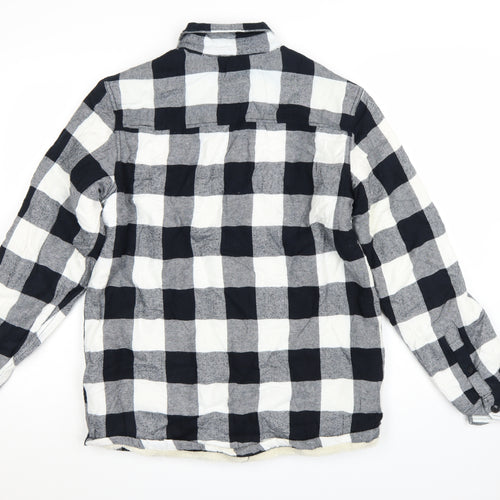 Dickies Men's Black Check Flannel Shirt Jacket Size Small