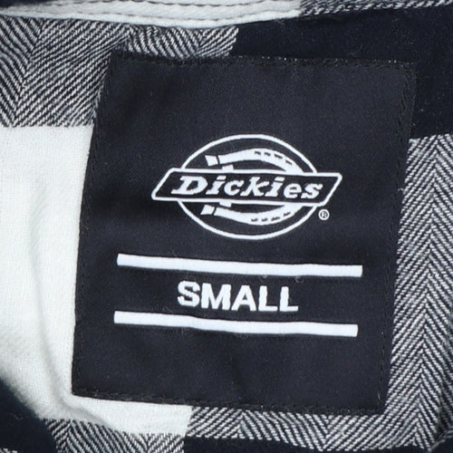Dickies Men's Black Check Flannel Shirt Jacket Size Small