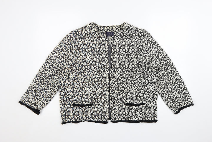 Marks and Spencer Women Black Size 16 Classic Knit Jacket