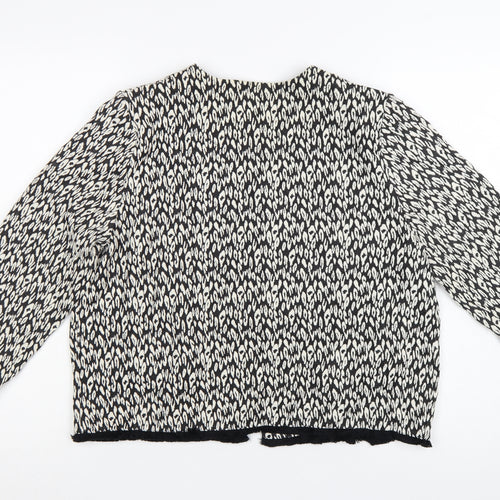 Marks and Spencer Women Black Size 16 Classic Knit Jacket