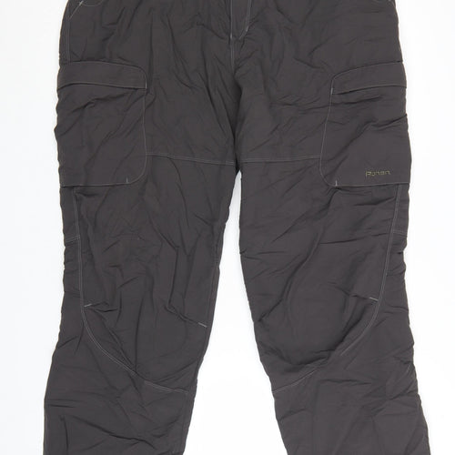Rohan Men's Black 40in Cargo Trousers Lightweight Travel Pants