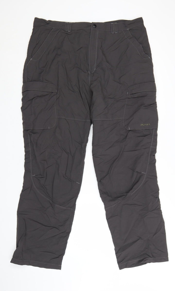 Rohan Men's Black 40in Cargo Trousers Lightweight Travel Pants