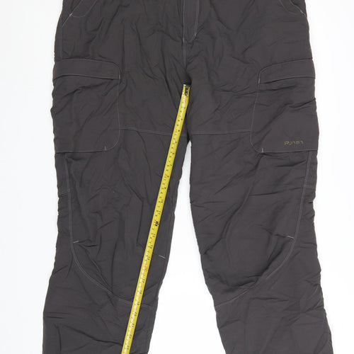 Rohan Men's Black 40in Cargo Trousers Lightweight Travel Pants