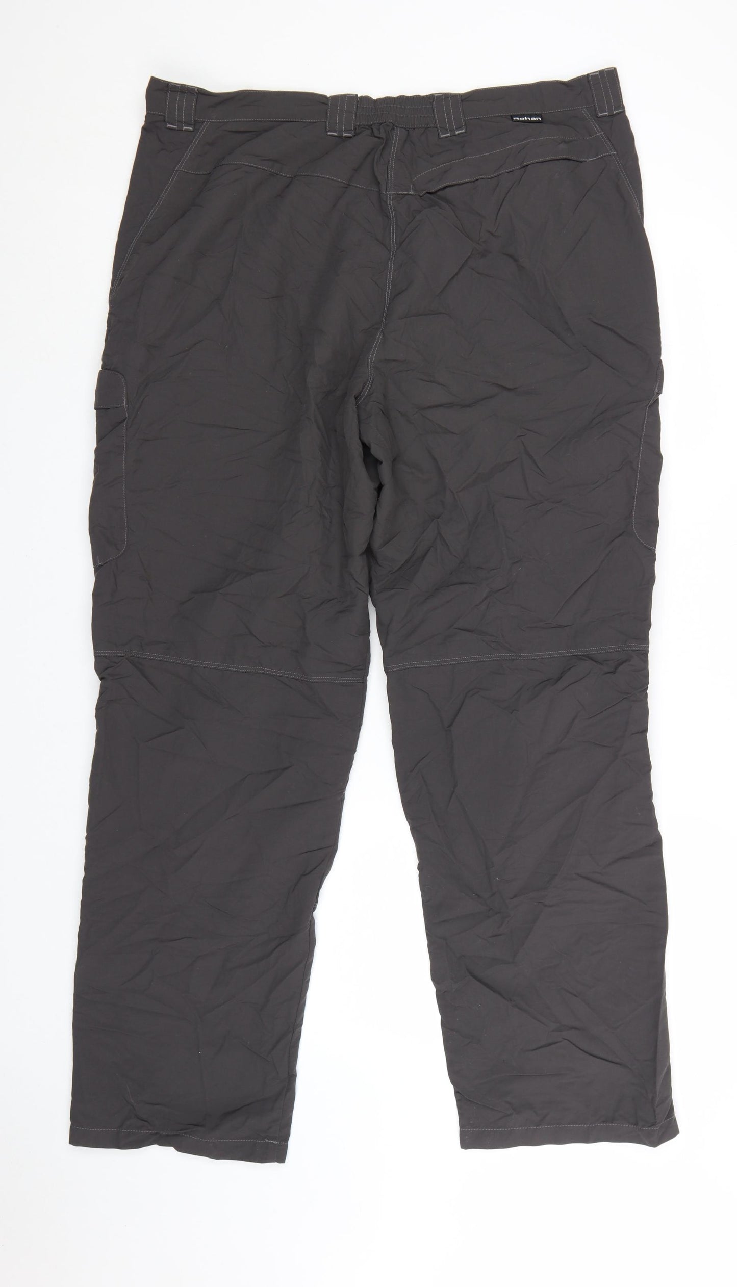 Rohan Men's Black 40in Cargo Trousers Lightweight Travel Pants