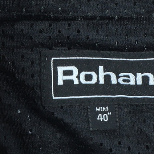 Rohan Men's Black 40in Cargo Trousers Lightweight Travel Pants