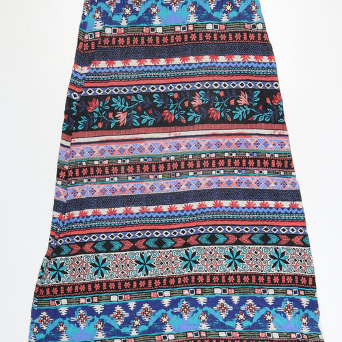 Monsoon Women’s Multicoloured Bohemian A-Line Midi Skirt Size S