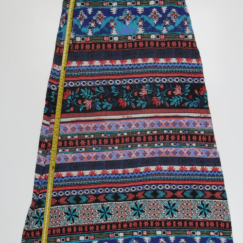 Monsoon Women’s Multicoloured Bohemian A-Line Midi Skirt Size S