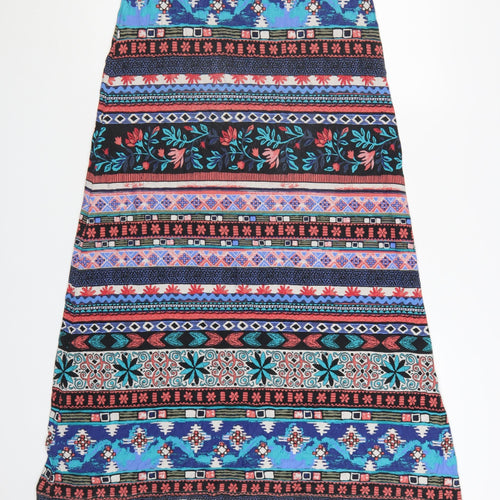 Monsoon Women’s Multicoloured Bohemian A-Line Midi Skirt Size S