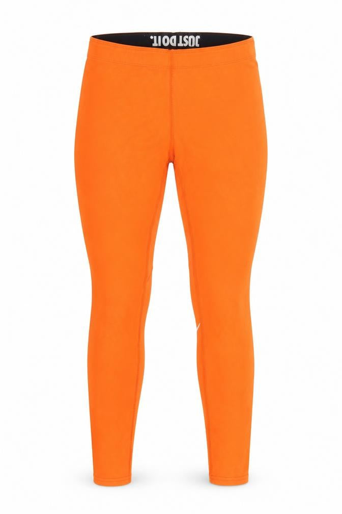 Front view of Nike Women's Orange Slim Fit Active Leggings M