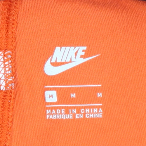 Nike Women's Orange Slim Fit Active Leggings M